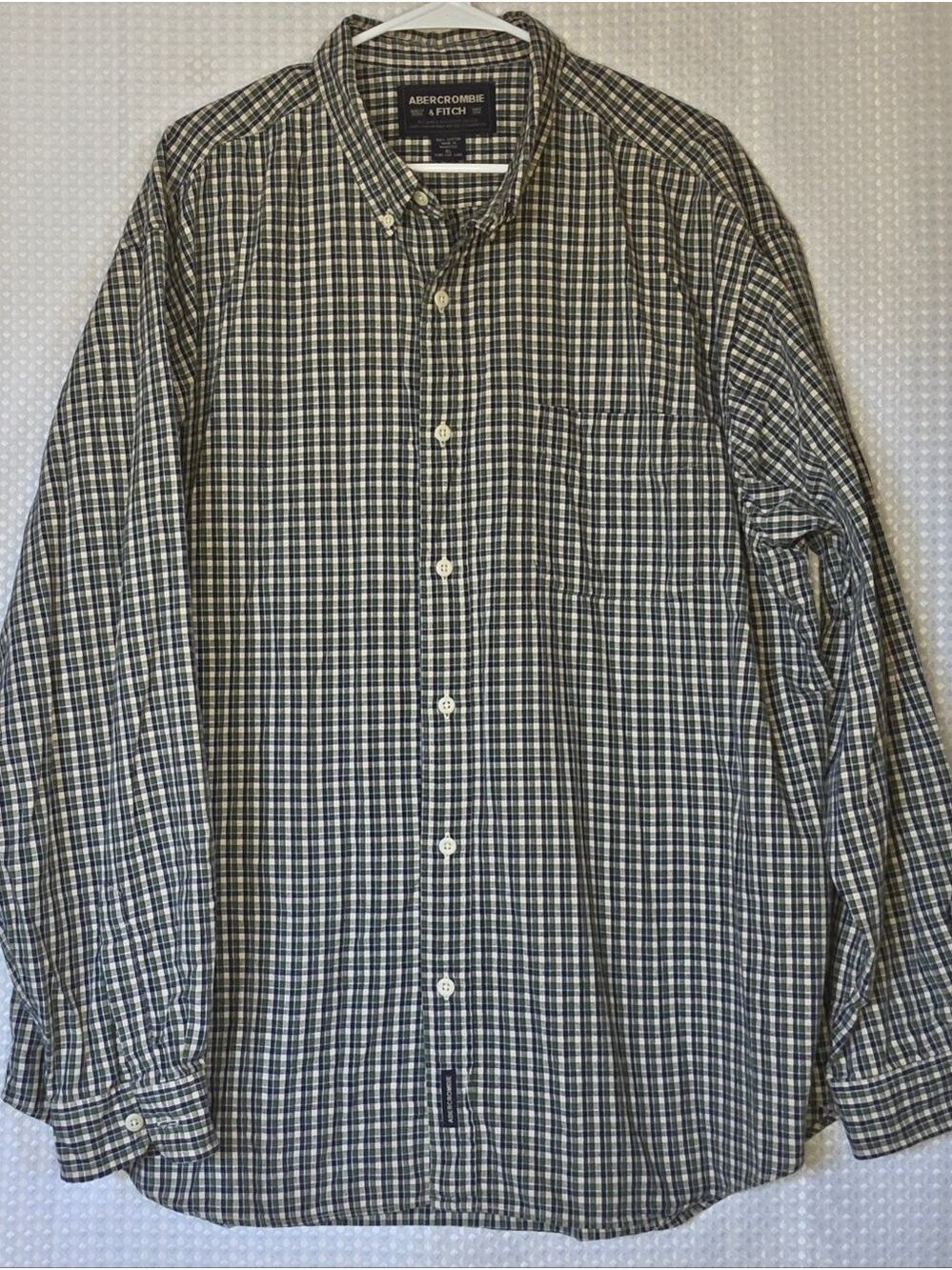 Abercrombie Plaid Shirt XL Preppy Americana Casual - Picture 2 of 9